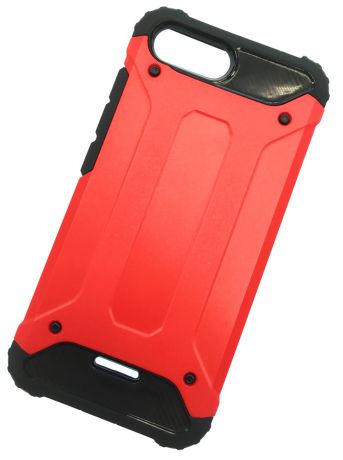 Чехол для сотового телефона Мобильная Мода Xiaomi Redmi 6A Накладка противоударная с усиленными углами, красный