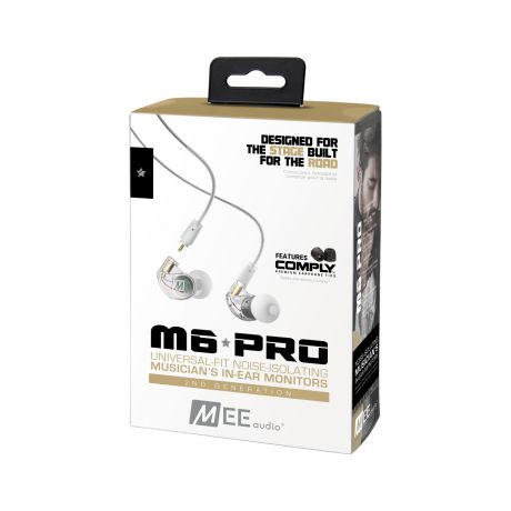 Наушники Mee Audio M6PROG2-CL Мониторные для музыкантов, прозрачные (второе поколение)