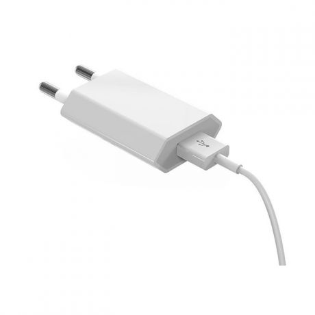 Зарядное устройство Devia Smart Charger Suit + кабель Lightning для Apple (iPhone/iPod/iPad) 1 метр, белый