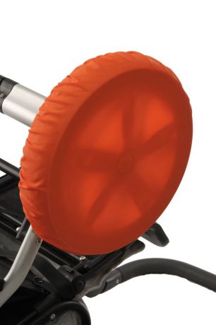 Чехлы на колеса коляски Чудо-Чадо, CHK02-007, оранжевый, диаметр 18-23 см, 4 шт
