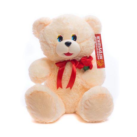 Мягкая игрушка Медведь с цветком Нижегородская Игрушка См-658-5