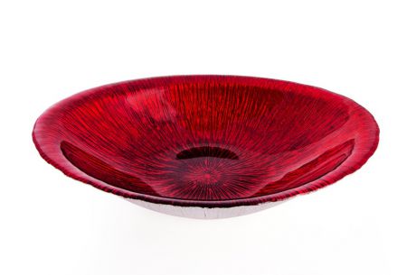 Блюдо АКСАМ-АКДЖАМ Овальное РУБИН, 18663/2, диаметр 40 см, подарочная упаковка, красный