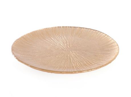 Тарелка АКСАМ-АКДЖАМ ЛУННОЕ СИЯНИЕ, 17545/1, диаметр 40 см, подарочная упаковка, золотой