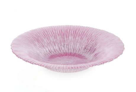 Миска АКСАМ-АКДЖАМ Чаша АМЕТИСТ, 18409/3, диаметр 20 см, без упаковки, розовый, белый