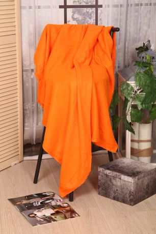 Плед "Текстильная лавка" П_Ф_гл_150/180_2, оранжевый