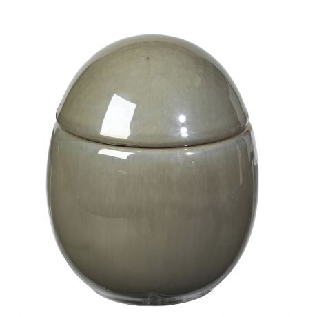 Декоративный сосуд Broste Curves, цвет: серый, 9х9х11 см. 15500216