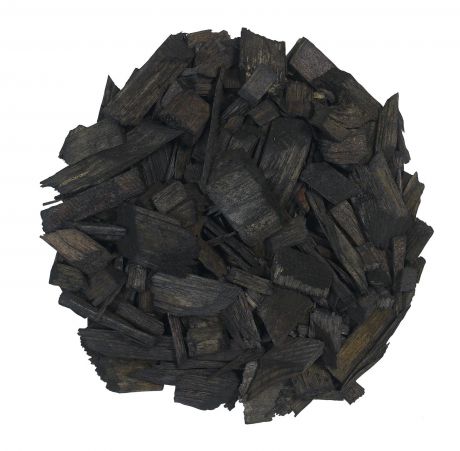 Декоративная щепа (мульча), черная 60л