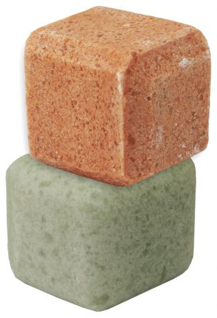 Соль для бани с натуральными маслами кедра и апельсина(комплект из 2-х кубиков)