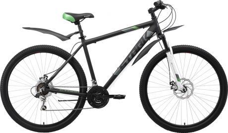 Велосипед STARK Tank 29.1 D 2019 22 чёрный/серый/зелёный