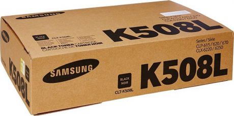 Картридж Samsung CLT-K508L, черный, для лазерного принтера, оригинал