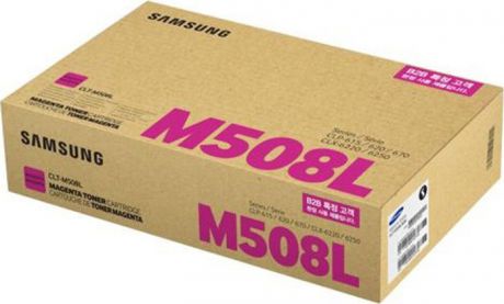Картридж Samsung CLT-M508L SU325A, пурпурный, для лазерного принтера, оригинал