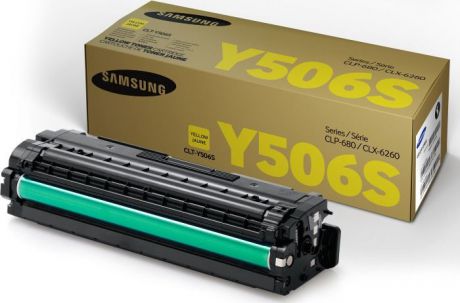 Картридж Samsung CLT-Y506S SU526A, желтый, для лазерного принтера, оригинал