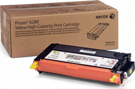 Картридж Xerox 106R01402, желтый, для лазерного принтера, оригинал