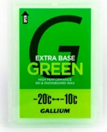Парафин без содержания фтора Gallium Extra Base Green, sw2073, -10...-20°С, 100 г