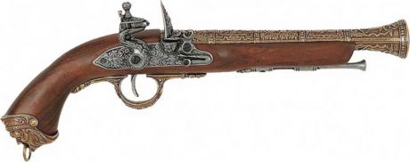 Пистолет итальянский. Оружейная реплика. XVIII век, латунь