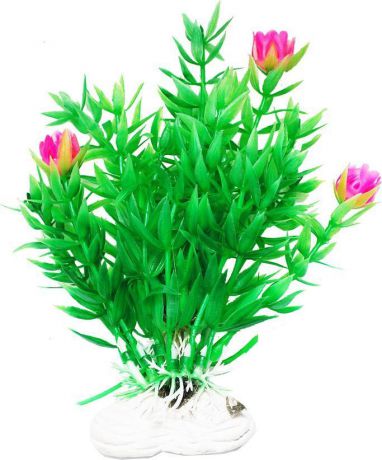 Растение для аквариума Уют "Гемиантус с розовыми цветами", высота 11 см