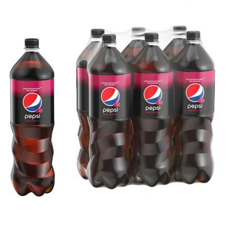Газированный напиток Pepsi "Вайлд черри", 6 шт по 1,5 л