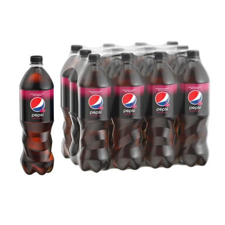Газированный напиток Pepsi "Вайлд черри", 12 шт по 1 л