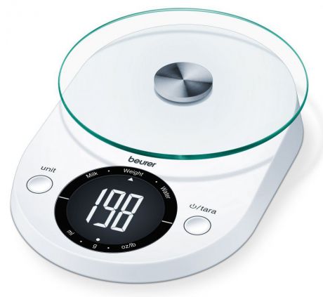 Весы кухонные Beurer KS33 1057430 электронные, цвет белый
