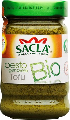 Sacla Pesto genovese Tofu Bio с тофу песто-соус по-генуэзски Био, 190 г