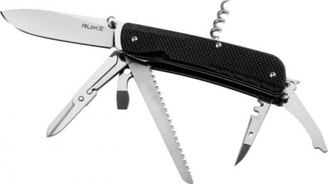 Нож складной туристический Ruike LD42-B, цвет: черный