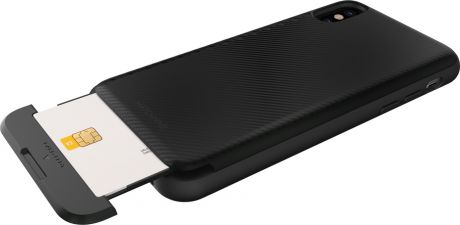 Чехол MATCHNINE iPhone X CARDLA SLOT Black Carbon Case черный