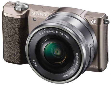 Беззеркальный фотоаппарат Sony Alpha A5100 Kit 16-50mm E PZ, Bronze