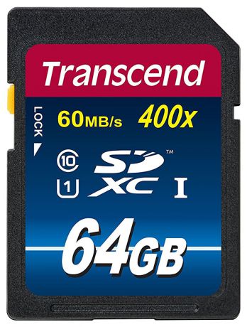 Transcend SDXC Class 10 UHS-I 400x 64GB карта памяти