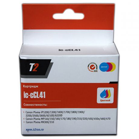 Картридж T2 IC-CCL41, голубой, пурпурный, желтый, для струйного принтера