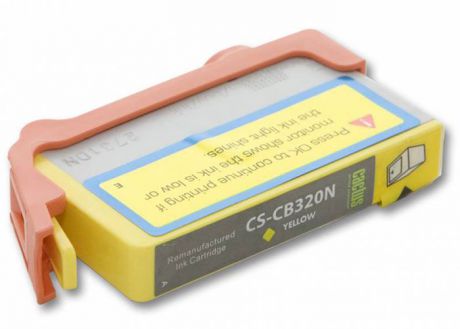 Cactus CS-CB320N, Yellow струйный картридж для HP PhotoSmart B8553/C5383/C6383/D5463/5510