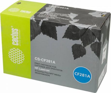 Картридж Cactus CS-CF281A, черный, для лазерного принтера