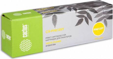 Картридж Cactus CS-PH6125Y, желтый, для лазерного принтера