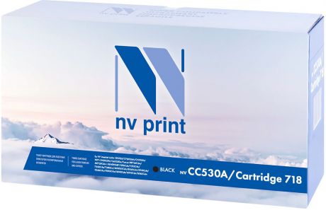 Картридж NV Print CC530A/Canon718Bk, черный, для лазерного принтера