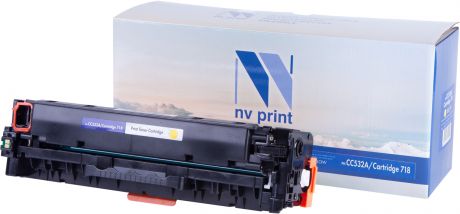 Картридж NV Print CC532A/Canon718Y, желтый, для лазерного принтера