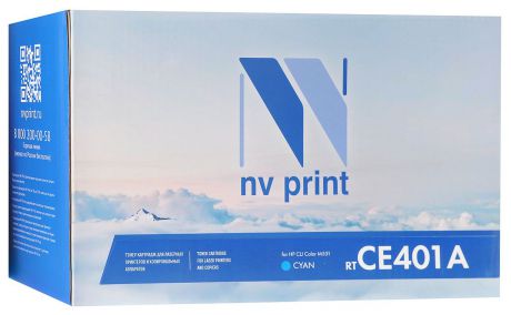 Картридж NV Print CE401AC, голубой, для лазерного принтера