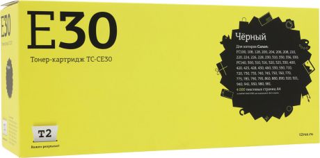 T2 TC-CE30 (аналог E30) тонер-картридж для Canon FC 108/128/206/208/210/220/228/230/310/330/PC330/760/860