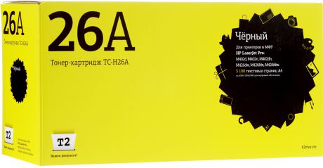 Картридж T2 TC-H26A, черный, для лазерного принтера