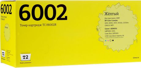 Картридж T2 TC-H6002R, желтый, для лазерного принтера