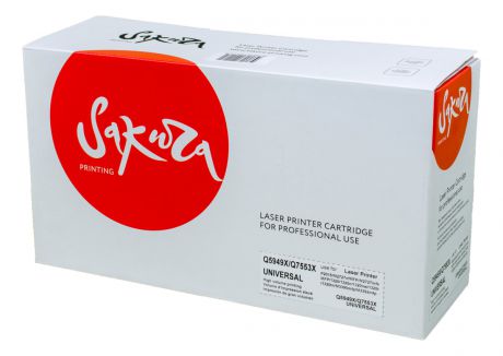 Картридж Sakura Q5949X/Q7553X, черный, для лазерного принтера