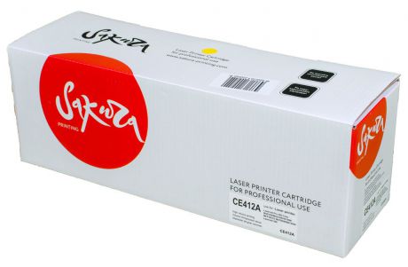 Картридж Sakura CE412A, желтый, для лазерного принтера