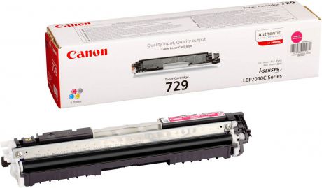 Картридж Canon 729, пурпурный, для лазерного принтера