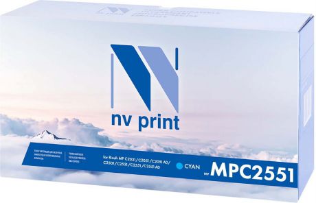 Картридж NV Print NV-MPC2551C, голубой, для лазерного принтера