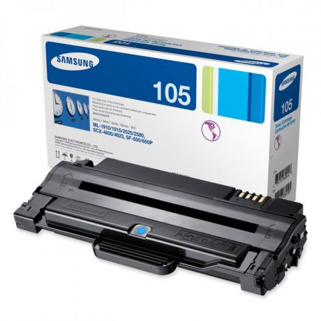 Картридж Samsung MLT-D105S, черный, для лазерного принтера, оригинал