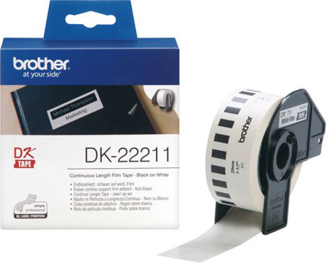 Brother DK22211, White лента для матричного принтера 29 мм