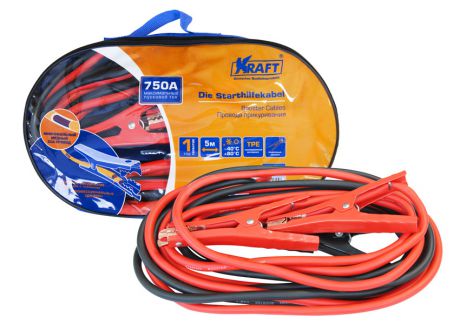 Провода прикуривания "Kraft", 750 А, 5 м
