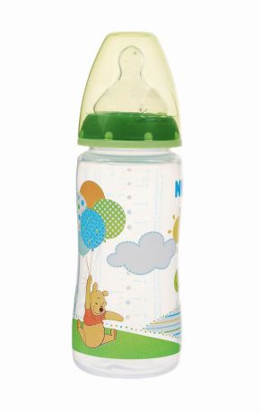 Бутылочка для кормления NUK "Disney", от 0 до 6 месяцев, цвет: зеленый, 300 мл