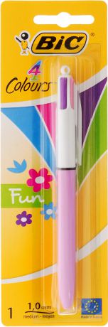 Bic Ручка шариковая Colours Fun 4 в 1 цвет корпуса сиреневый