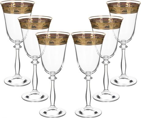 Набор бокалов для вина Bohemia Crystal Angela, БКС0227, 250 мл, 6 шт