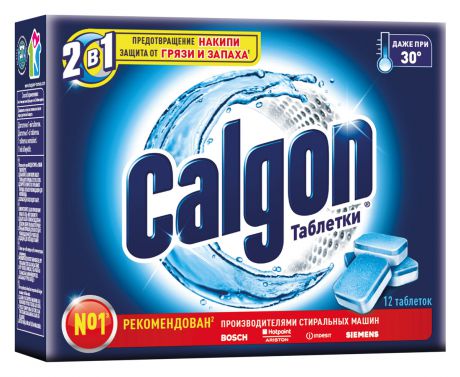 Средство для смягчения воды "Calgon", 12 таблеток, 180 г