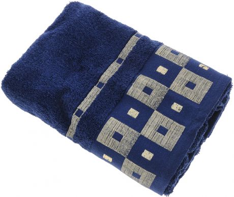 Полотенце "Aisha Home Textile", цвет: синий, 70 х 140 см